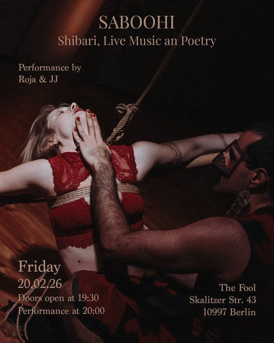 Saboohi - Shibari, Live Soundscape and Poetry Performance by Roja and JJ
