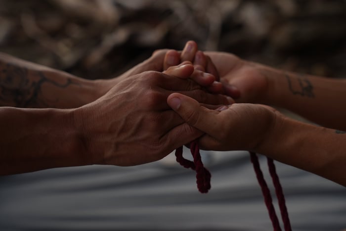 Bound to Nature:  A Women's Shibari Experience — photo 8 by GoddessPersephone
