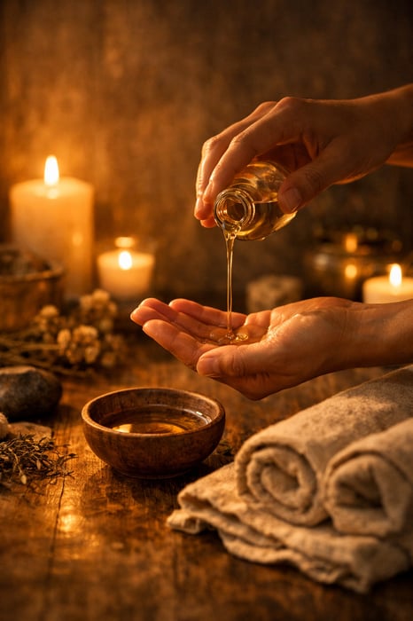 In person sensual bodywork ritual