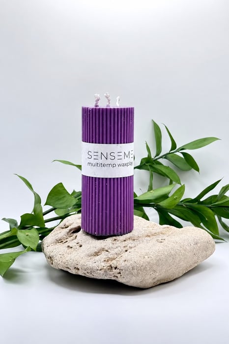 70°C Wax Play Candle | Purple & White Moss