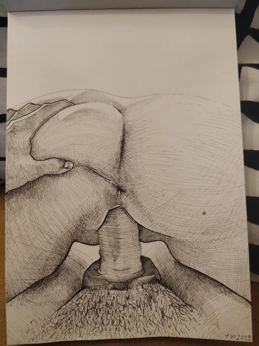 Erotic art (drawing, painting, or a sculpture) based on your picture — photo 6 by idapopis