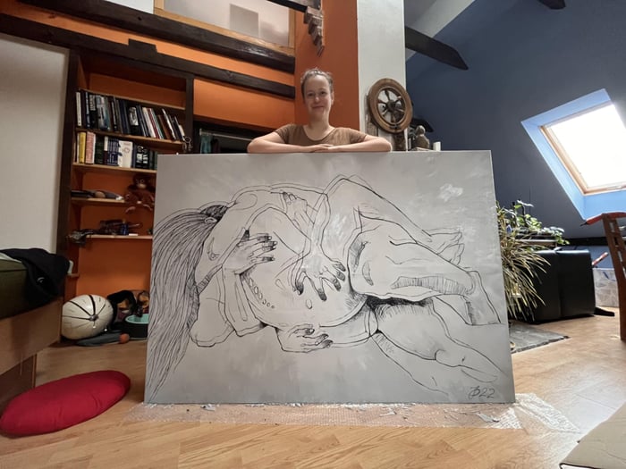 Erotic art (drawing, painting, or a sculpture) based on your picture — photo 5 by idapopis