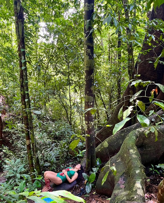 Bound to Nature:  A Women's Shibari Experience — photo 12 by GoddessPersephone