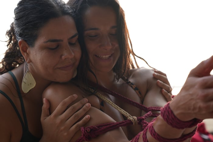 Bound to Nature:  A Women's Shibari Experience — photo 15 by GoddessPersephone