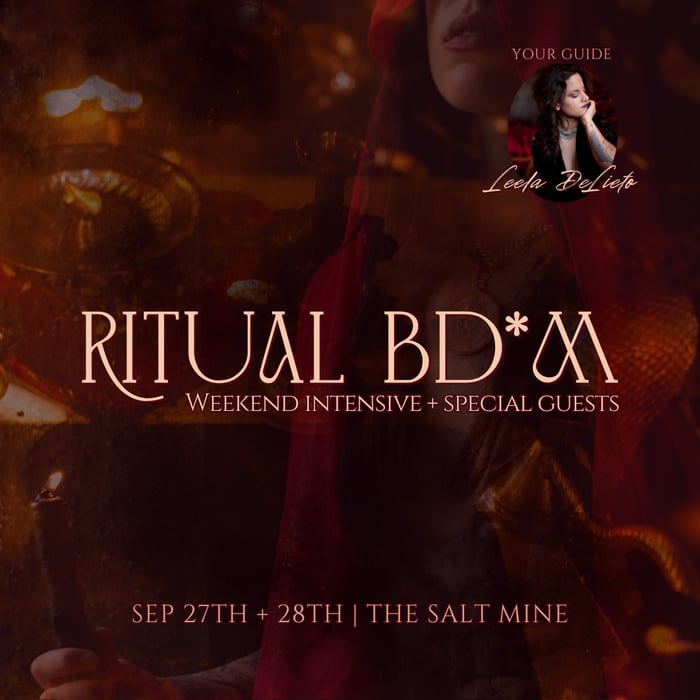 Ritual BD*M
🕯An Erot*c Rite of Passage🕯