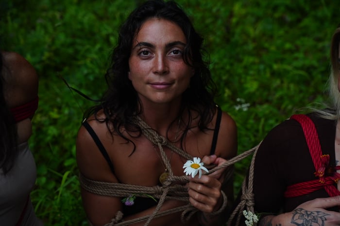 Bound to Nature:  A Women's Shibari Experience — photo 11 by GoddessPersephone